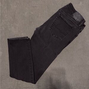 American Eagle Outfitters Men's Dark Black Skinny Jeans Denim